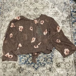 H&M Blouse with back Knot Size 2